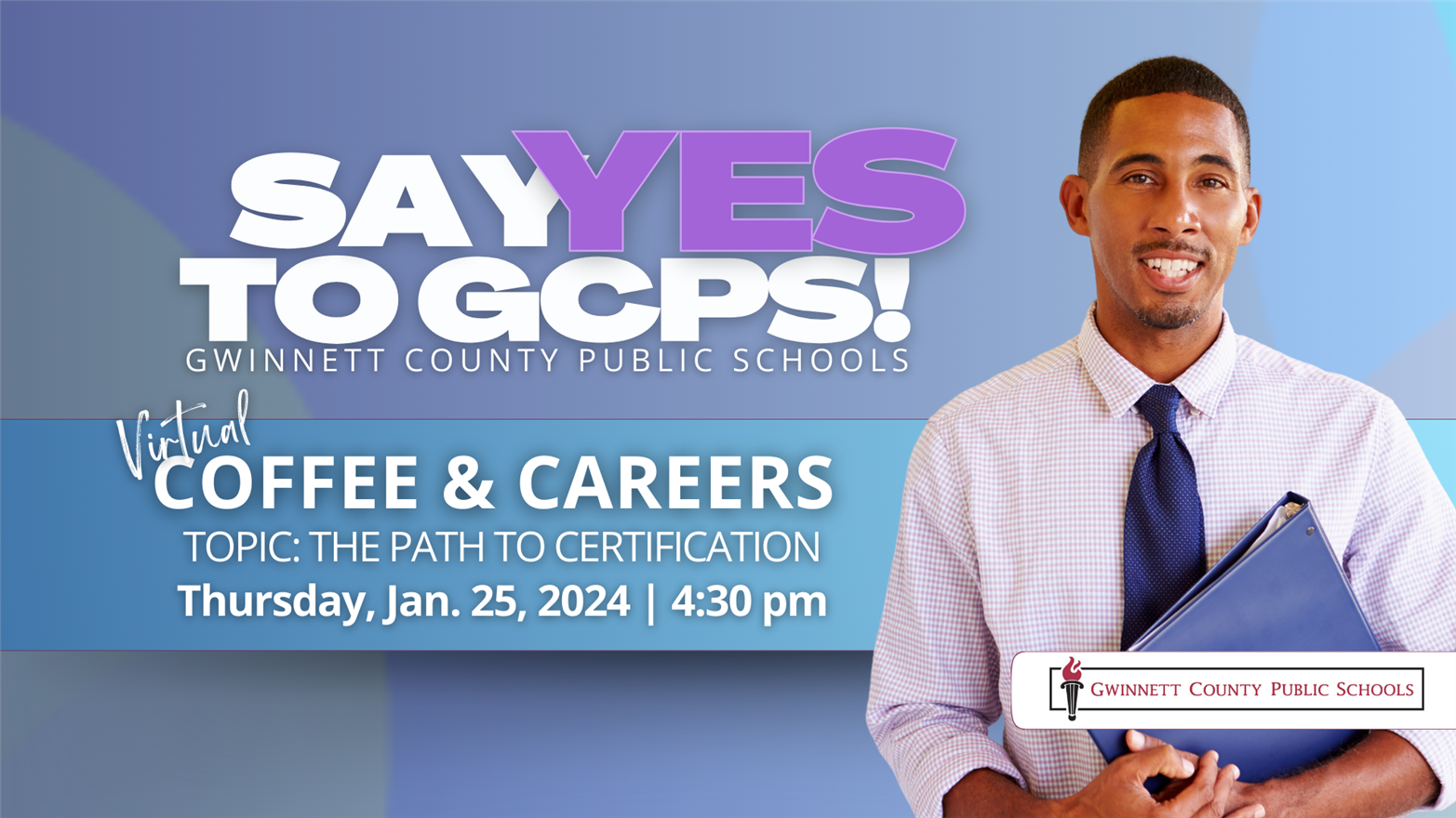 Virtual Coffee & Careers: The Path to Certification on January 25 at 4:30 p.m.
